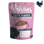 Wilsons Premium Fresh Tasty Turkey Puppy Dog Food Pouches - 8 x 380g - main image